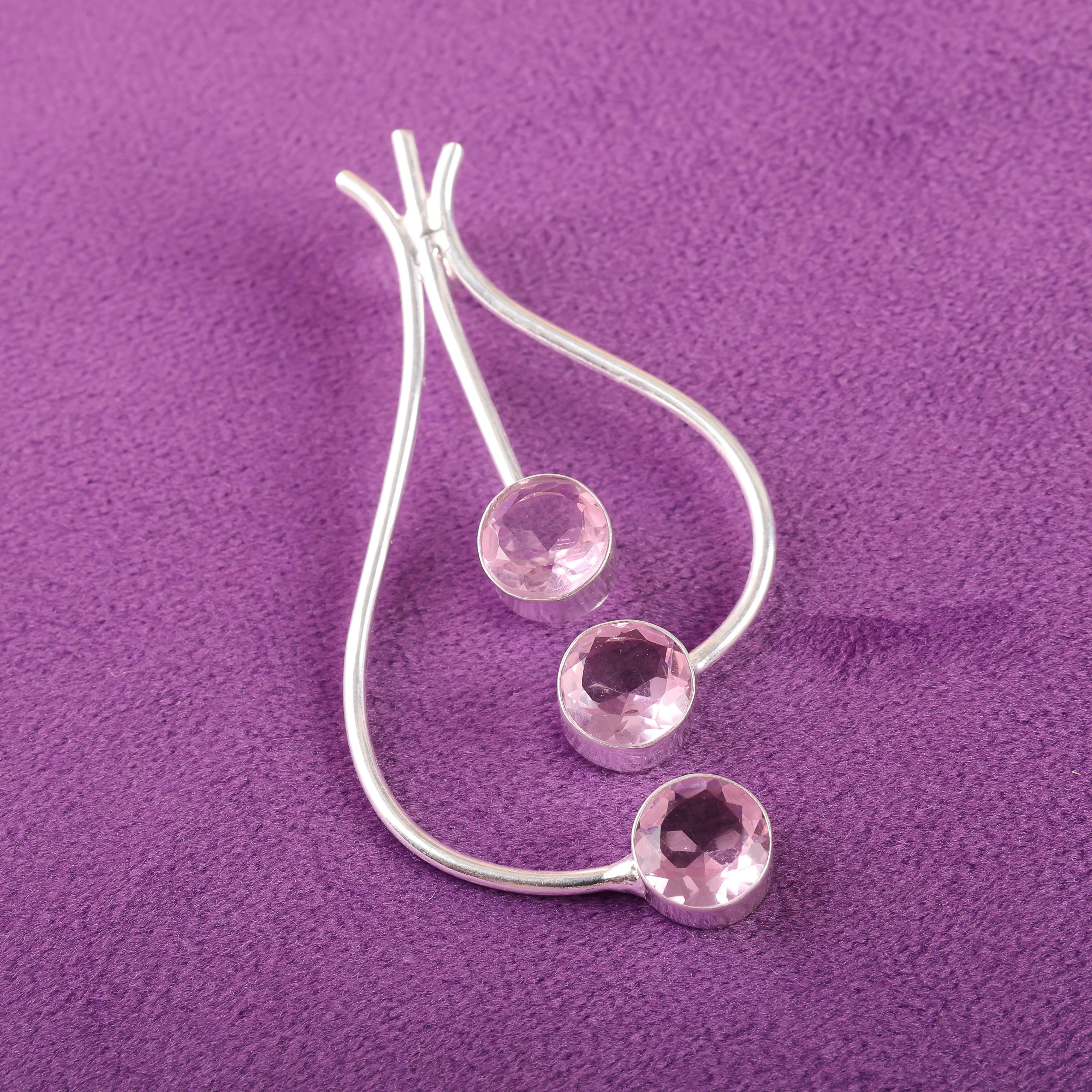 

Ювелирные изделия с морганитом, Подвеска из стерлингового серебра 925 пробы, Красивые ювелирные изделия ручной работы, Дизайнерская подвеска с морганитом для свадебного подарка 2.2 Inches розовый