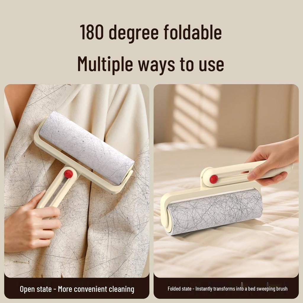 Clothes Lint Roller Replacement: Sticky Tear-Off for Hair Removal on Bed and Household Surfaces.