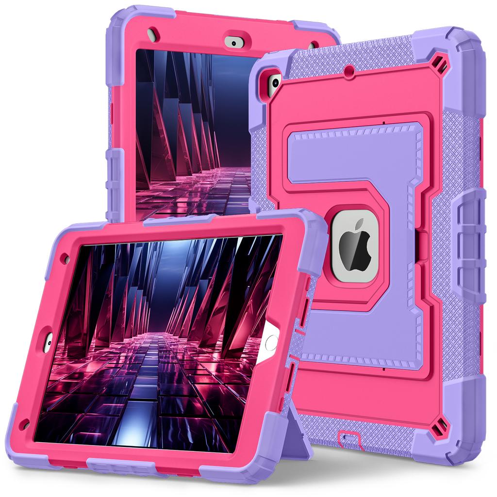Tablet Case with Kickstand for iPad 10.2 (2021)/(2020)/(2019) Anti Drop PC+Silicone Cover