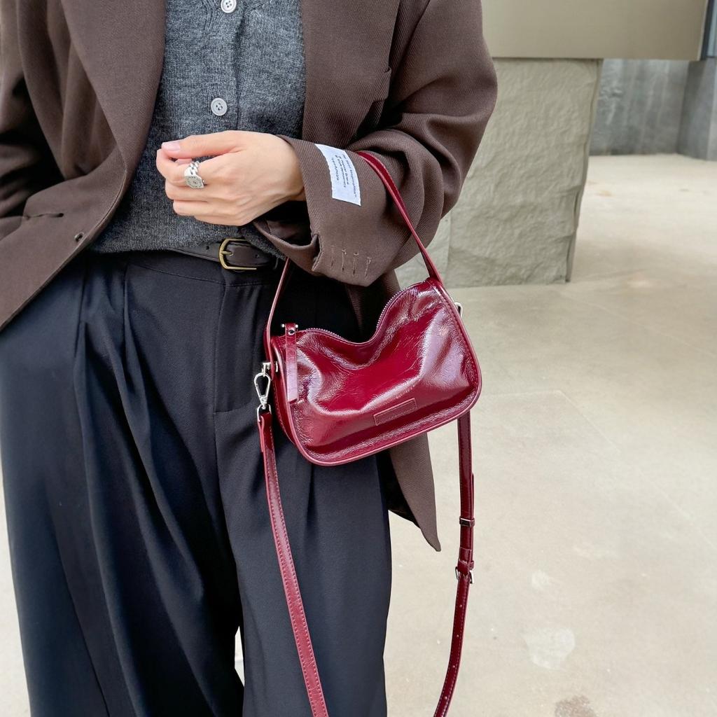 High Sense Underarm Bag Women's Casual Fashion Bag Women's Leather Crossbody Bag Fashion Vintage Single Shoulder Crossbody Bag