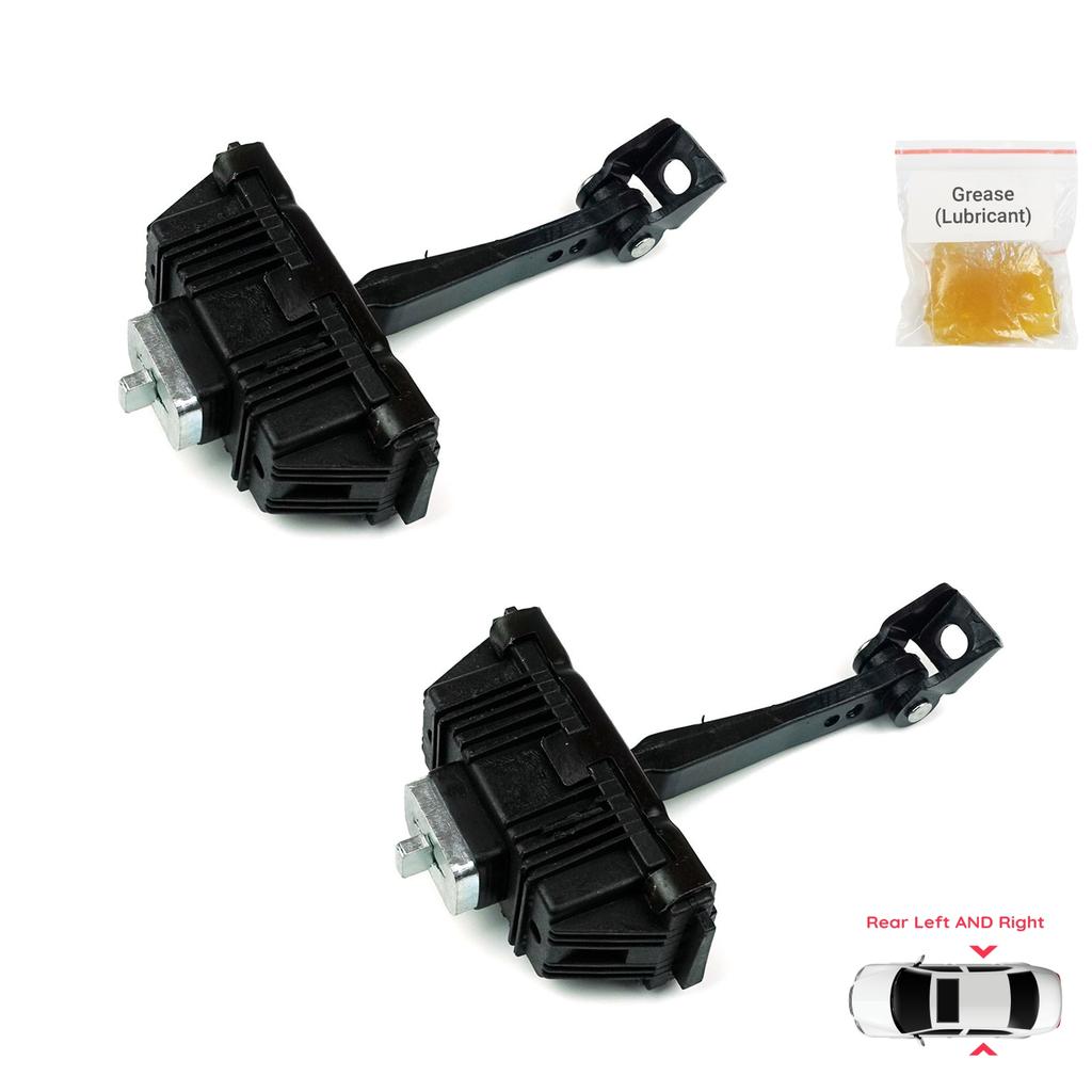 EDP1076-1 2 Pieces Rear Left AND Right Door Hinge Brake Stop Check Strap Limiter Protection Lever Arm for BMW X5 E53 1999-2006 5122840256