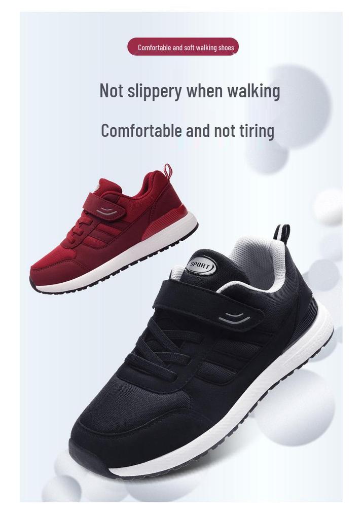 Soft Sole Non-Slip Walking Shoes for Men - Ideal for Spring & Autumn, Perfect for Middle-Aged & Elderly