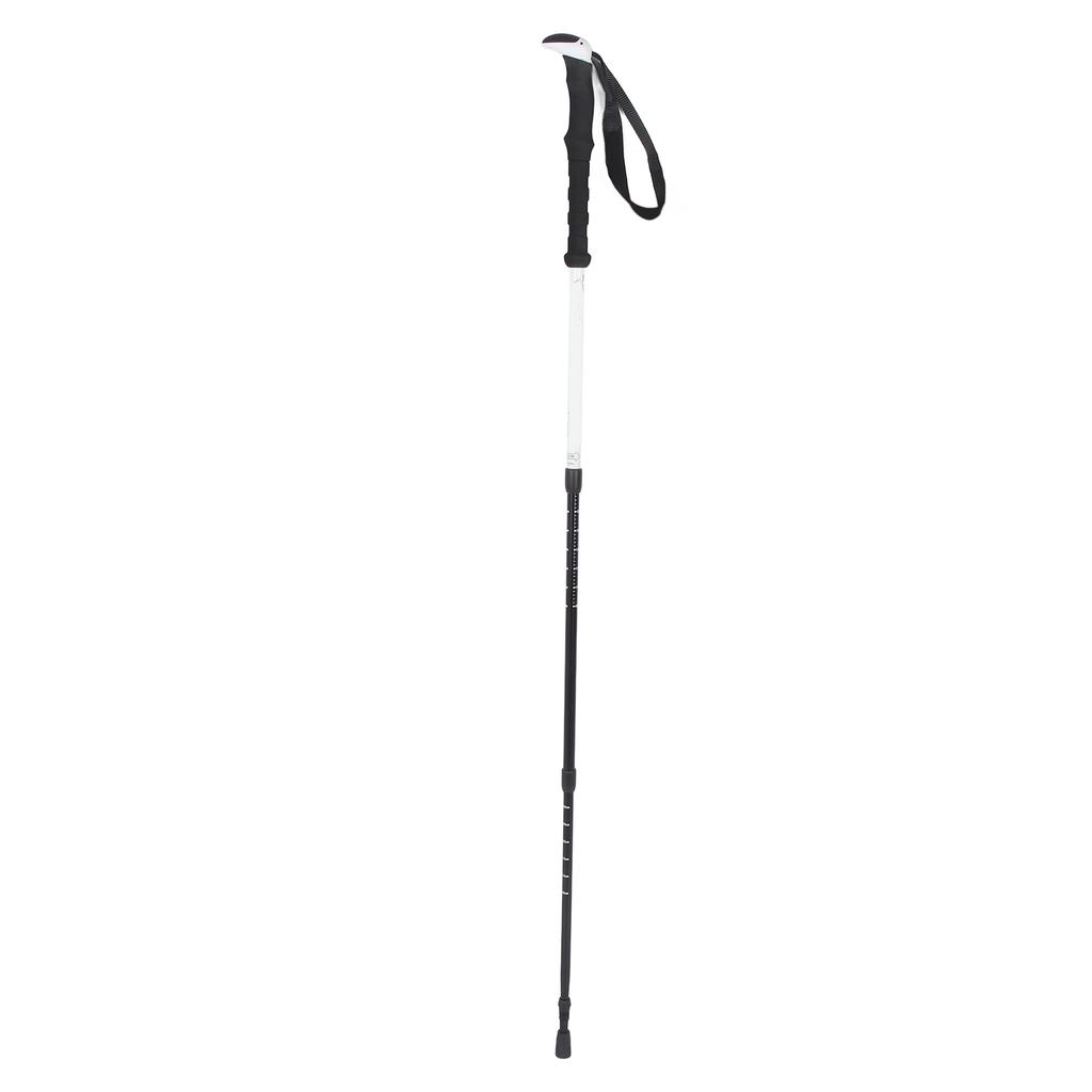 Outdoor Walking Pole with Ergonomic Handle Wrist Straps 3 Section Anti Shock Retractable Hiking Stick for Hiking