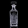 Airtight Geometric Stopper Glass Decanter - Whiskey Decanter for Wine, Bourbon, Brandy, Liquor, Juice, Water, and Mouthwash - Italian-made Lead-Free G