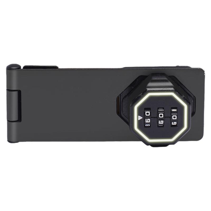 Keyless Cabinet Lock Cabinet Combination Lock Twist Knob Hasp Lock for Kitchen Drawers, Cabinets, Cupboard Enduring