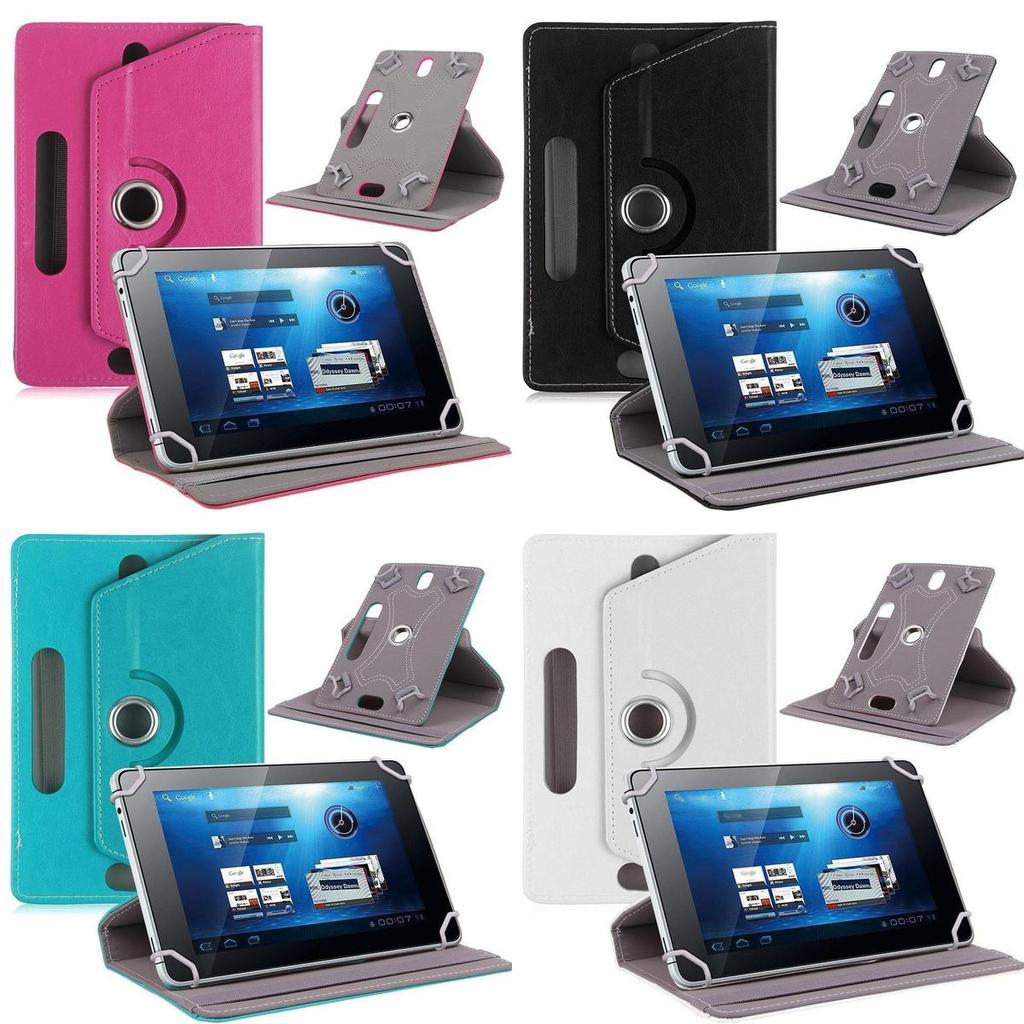 Premium Folio 360 Case Cover For Universal Android Tablet Pc 7" 8" 9" 10" With Elegant Design
