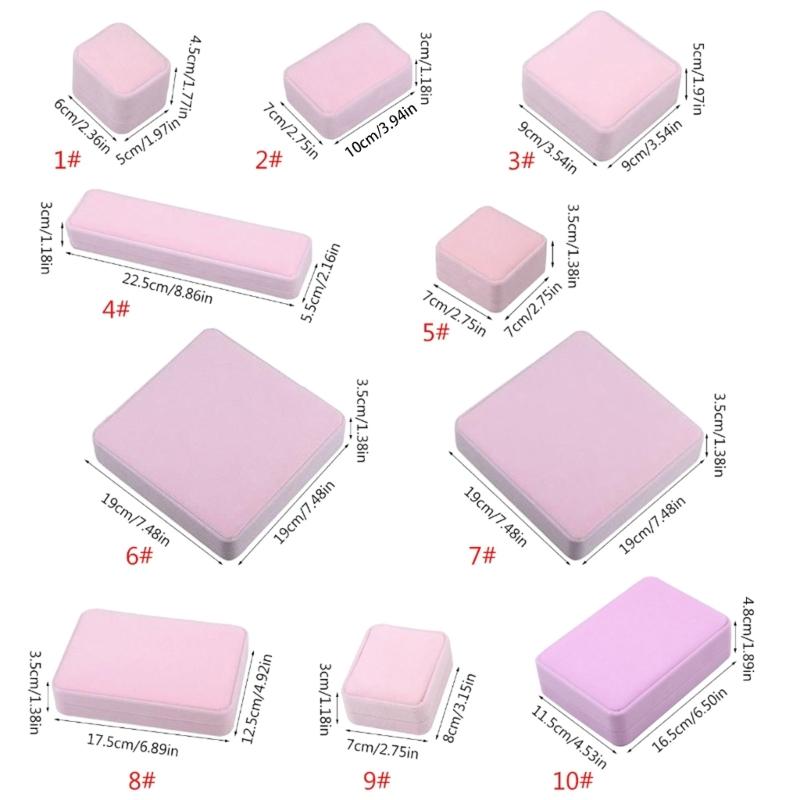 Protective Jewelry Box Portable Jewellery Holder Soft Jewelry Display Case Props Rings/Earrings/Necklace/Bracelet Holder