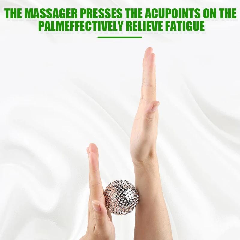 1 Pair Yoga Fitness Ball Durable Spiky Massage Ball Trigger Point Sport Fitness Hand Foot Pain Relief Magnetic Therapy Massager