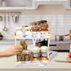 1/2 Tiers Kitchen Sliding Spice Rack Rotating Spice Jars Storage Shelf For Cabinet Seasoning Holder Kitchen Organizer
