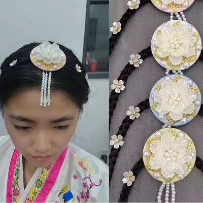 Yanji Princess Korean Hairpins: Ethnic Headdress & Hanbok Accessories for Stage Performances