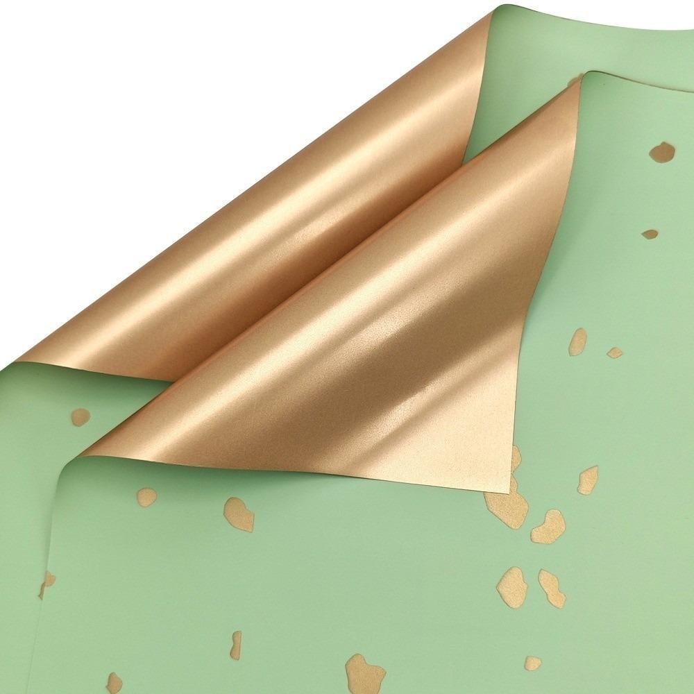 20PCS 57*57cm OuYa Gift Wrapping Paper Korean Style Elegant Florist Wrapping Paper Gold-sprinkled Gilded