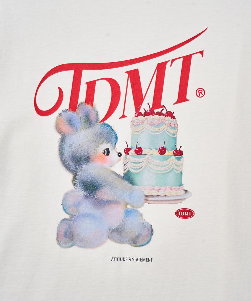 TTUDEMENT Cake Bear Tee_White