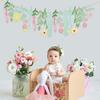 Leaf Flowers Paper Garland Banner Kids Boy Girl Birthday Party Decoration Favors Supplies Spring Home Wall DIY Hanging Flag 2025