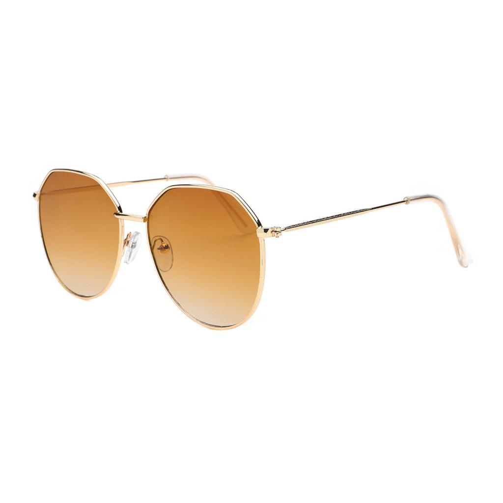 Retro Round Metal Frame Sunglasses Men'S And Women'S High-End Sunglasses Uv-Proof Glasses