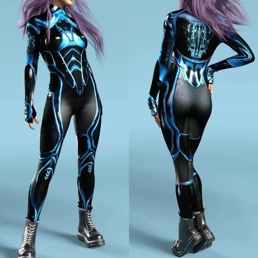 Costume de Scenă cu Imprimare Digitală 3D Adulți Evenimente de Halloween Petrecere Tematică Carnaval Costum Cosplay Joc de Rol Salopetă