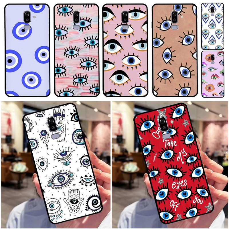 Lucky Eye Blue Evil Eye Print For Samsung Galaxy M12 M32 M52 M31 M55 M15 M11 M21 M13 M33 M35 M53 M14 M34 M54 M06 M16 Case