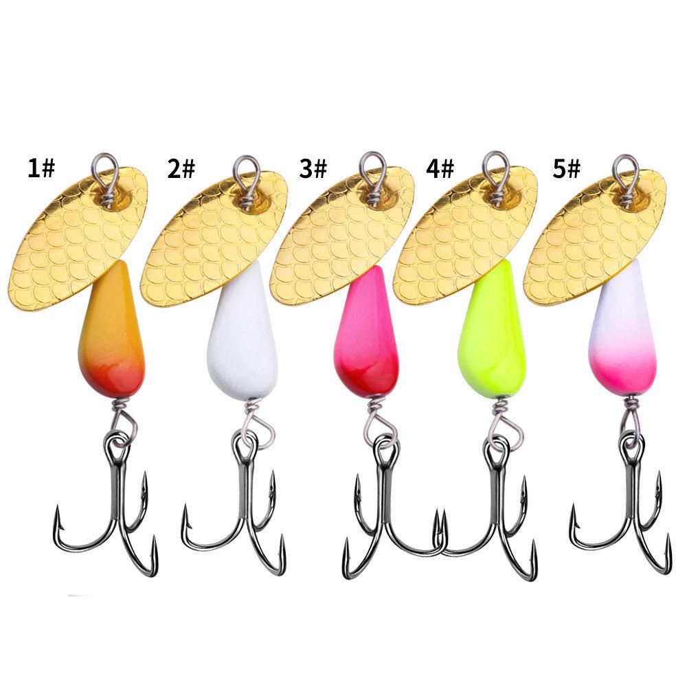 New5.5CM 4.6G 6CM 6.8GSequin lure with single hook, artificial bait, composite sequin5Individual fishing gear and bait
