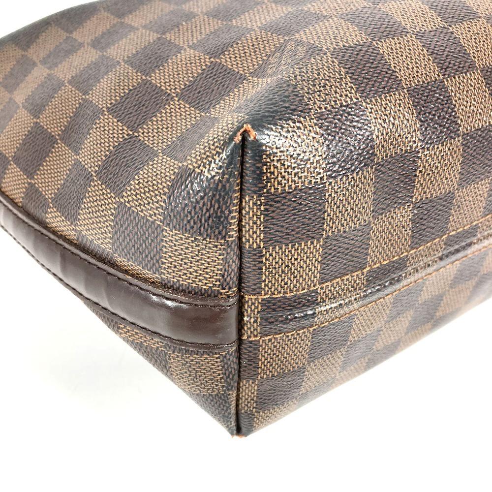 Louis Vuitton N51995 Damier Illovo MM Hand Bag Shoulder Bag Canvas Ebene Brown