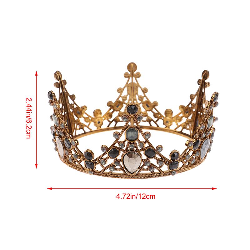 1Pc Metal Crown Cake Topper Gold Color Cake Decorative Topper Wedding Princess Birthday Baby Cake Dessert Decoration Flags
