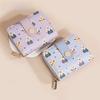 Bear Pattern Print Ladies Wallet Card Case Made Of Pu With Antitheft Features For Women