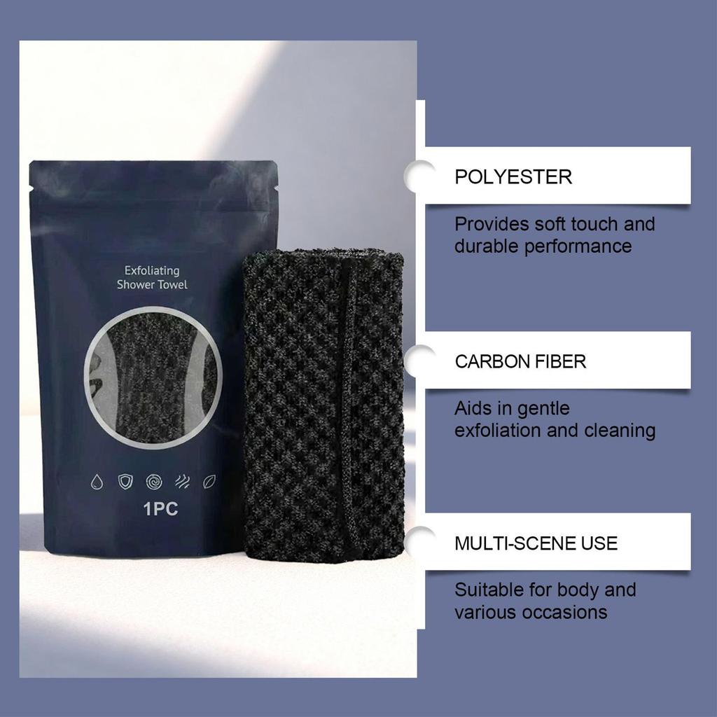 Body Scrub Washcloth Soft Absorbent Deep Cleaning Back Scrubber Men Women Scrub Shower Towel For Travel Adults Lovers Family