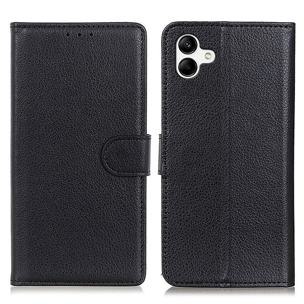 For Samsung Galaxy A05 4G Case Wallet Stand Litchi Texture PU Leather Phone Cover