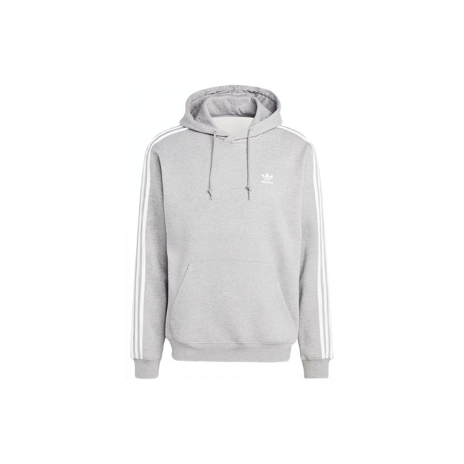Adidas Originals 3 Stripes Adicolor Classics Худи Свитшот Мужской Серый IL2496 XL