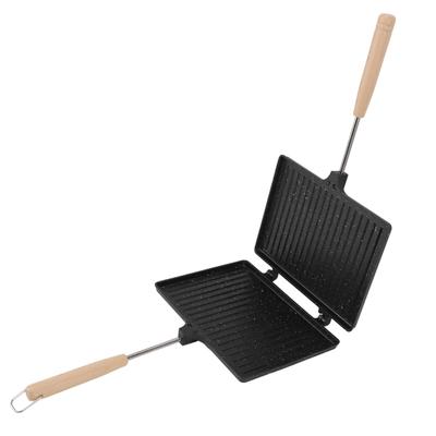 Hand Sandwich Maker Multifunctional Double Sided Prevent Stick Hand Toaster Sandwich Maker for Home