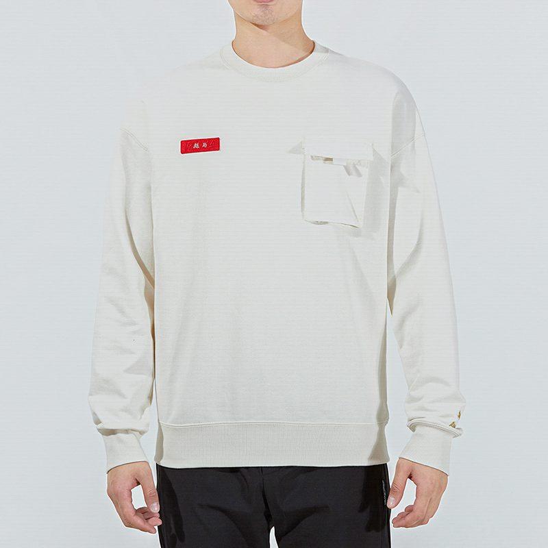 PUMA CNY Yott Sweatshirts Unisex White Crew Neck Moderate Regular 534740-65