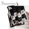 Cute Cat Imitation Cashmere Scarf Thick Warmth Winter Scarf Pashmina Scarf  Autumn Winter