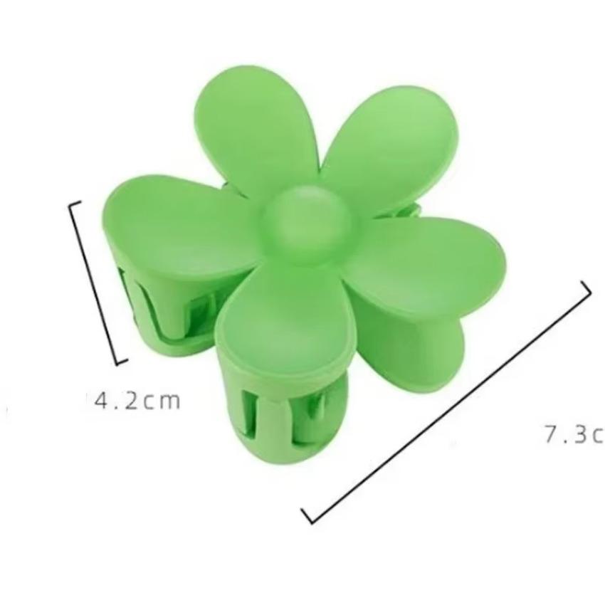 Korean Version of New Flower Hair Grab Back Spoon Matte Ponytail Shark Clip Fashionable Hair Clip New Headwear