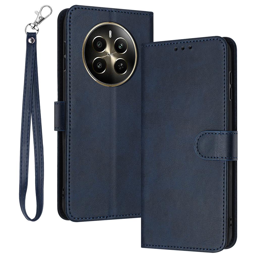 For Realme Narzo 70 5G/Narzo 70 Pro 5G/P1 5G/12 4G/12+ 5G Case Flip Stand PU Leather Wallet Phone Cover Calf Texture