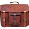 New Vintage Leather Laptop Bag 15" Messenger Briefcase Crossbody Shoulder Satchel Bag