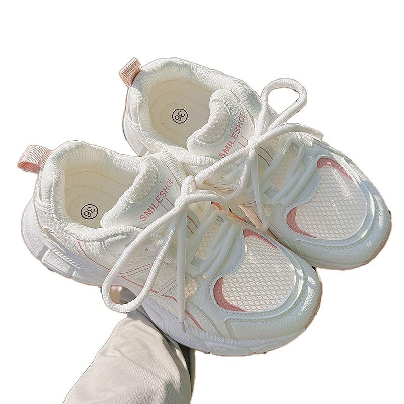 Mesh dad shoes 22 new summer breathable platform shoes small height increase casual sports shoes