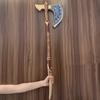 92cm Kratos Katana Axe Anime God of War 4 Cosplay Prop Athena Leviathan Blade Chaos Sword Real Japanese Katana Samurai Sabre Toy