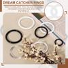 PATIKIL 48pcs Dream Catcher Inch Floral Macrame Plastic DIY Round Plastic Hoops for Crochet Wall Wedding White Rings, 2.2 O-Rings, Crafts, Hangings,
