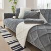 Winter Plush Sofa Cushion Minimalist Style Anti Slip Sofa Backrest Towel