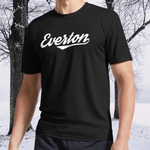 Everton - Streetwear Font (White) Active Logo TEE T-Shirt Funny Size S to 5XL S