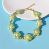 Hot Selling Pet Necklace Cat Dog Collar Imitation Pearl Cat Bone Rhinestone Pendant Personality Shiny Crystal