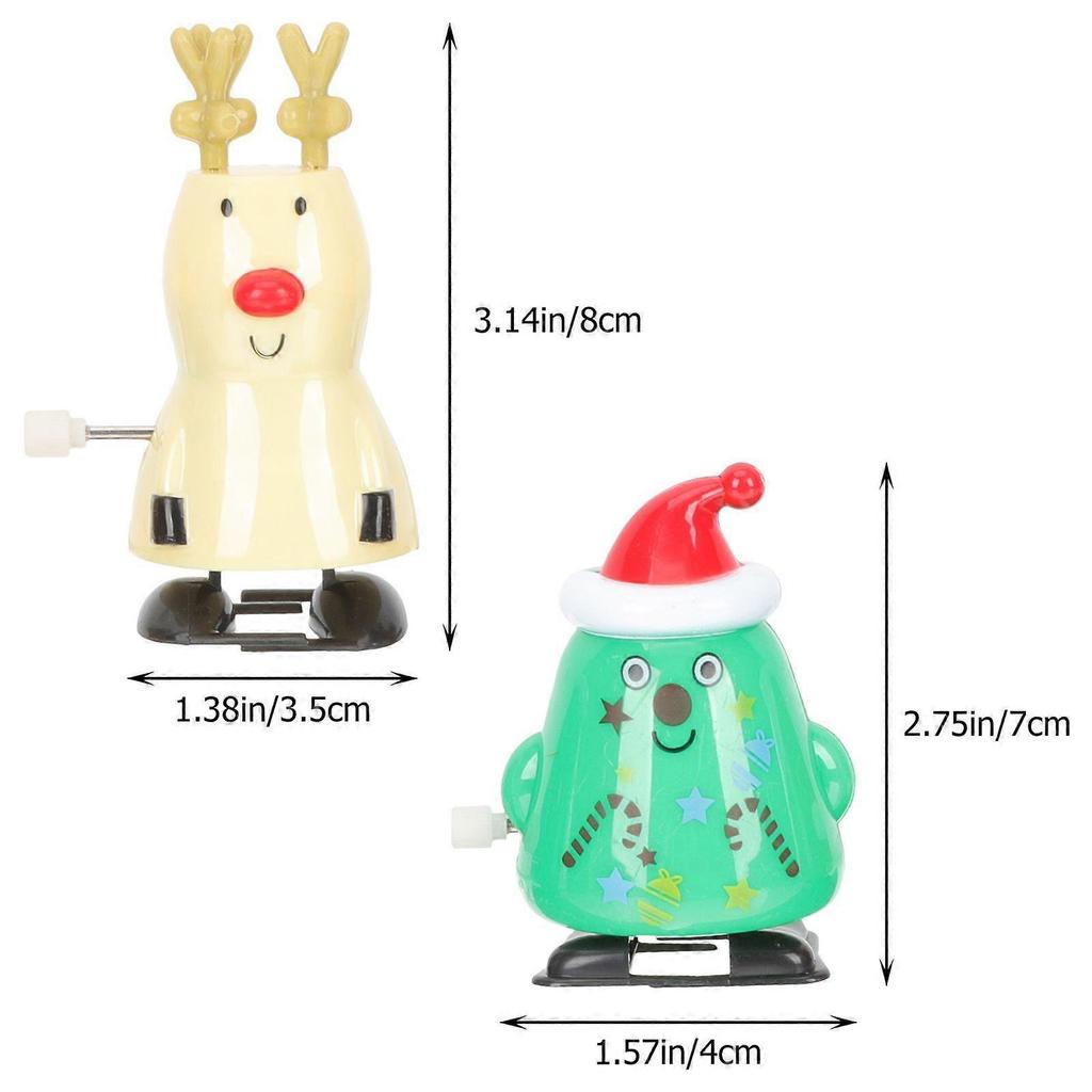 8pcs Novelty Christmas Wind Up Toys Kids Party Clockwork Toys Wind-up Toys Kids Playthings