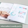 KOBEST 20/30/40/60 Pages A4 Side Transparent Thickening Folder High Quality Multi-layer File Cover Office School Supplies