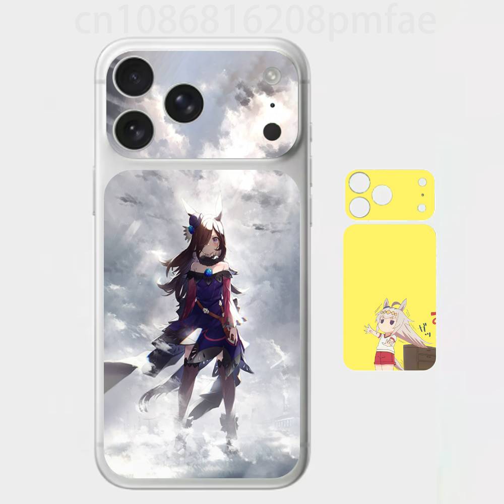 

Премиальная наклейка-обертка U-Uma Musume Pretty Derby для iPhone 17 Pro/Max, Защитная декаль задней рамки и камеры (Не чехол) iPhone17promax