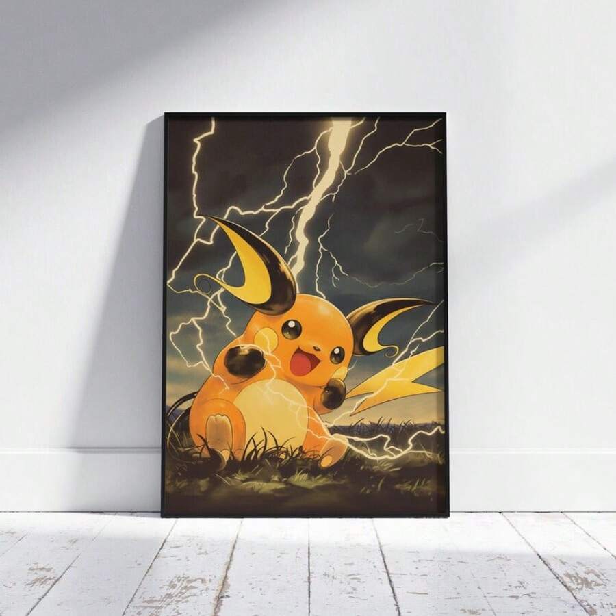 Anime Pokemon Raichu Mewtwo Flareon Jolteon Posters Wall Art Prints Living Room Decor Canvas Painting Home Kids Gift Unframed