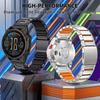 22mm 26mm Silicone + Titanium Straps QuickFit Band for Garmin Fenix 8 E 7 7X Pro 6 6X Magnetic Bands for Forerunner 970 Bracelet