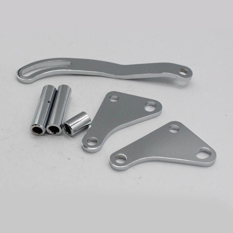 Adjustable Power Steering Pump Bracket Alternat Generator Bracket Kit Compatible for SBC Saginaw 327 350 Mounting Holder