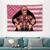 Madoka Pink Flag Tapestry Magical Girl Friendship Print Polyester Magica  Wall Hanging for Bedroom Anime Duo and Pink American
