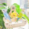 Rocking Parrot Playgrounds Stand Perch Toy with 4 Chewable Perches Encouraging Balance Exercise For Small to Large Bird