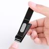 1pc Black Handle Straight Edge Nail Clipper For Trimming Finger And Toe Nails, Home And Travel Use,Nail Art Tools,Manicure Pedicure Tools
