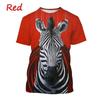 Zebra Pattern T Shirt Men's Cute Animals 3D Printed T-Shirts Summer Fashion Kids Women Casual Cool O Neck Loose Tees Tops