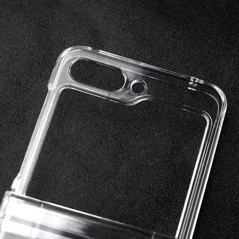 Z Flip6 mobile phone case all-inclusive hinge smooth and transparent, suitable for Samsung w25flip protective case PC folding screen